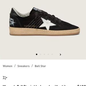 Golden Goose Black and White Ballstar Sneakers